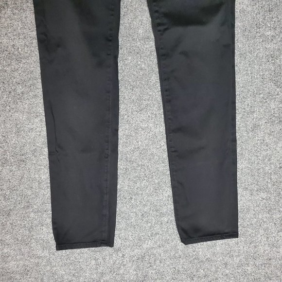 AG Adriano Goldschmied Stilt Cigarette 26R (Meas 28x30.5 7.5") Black Jeans A21 - Picture 3 of 8